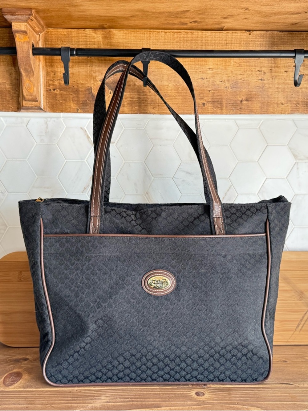 Diane Von Furstenberg vintage 80s Rosenfold travel bag